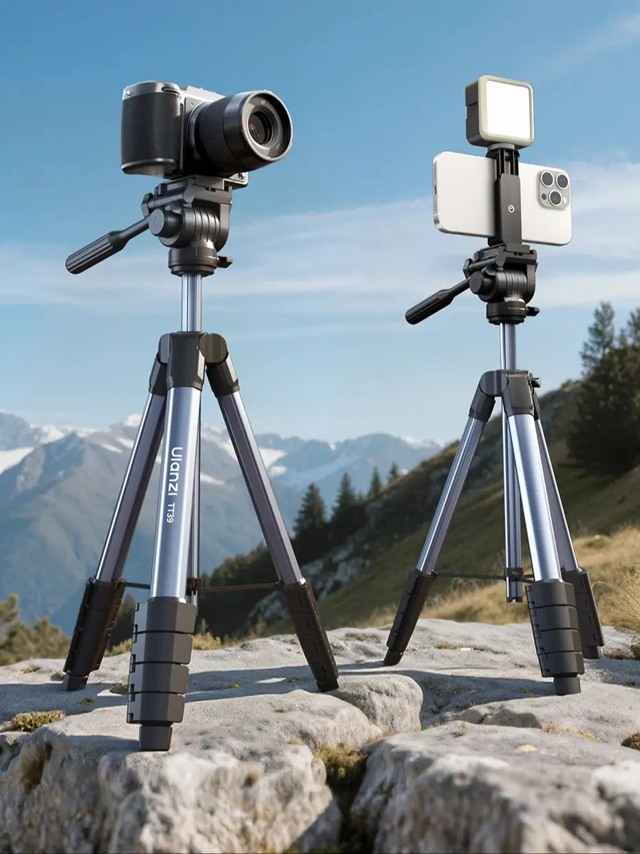 Ulanzi TT39 1.55M Statyw do kamery wideo Statyw podróżny z obrotem 360 °   Głowica panoramiczna Szybkie przełączanie poziome i pionowe Maxload 3KG — zdjęcie produktu 7