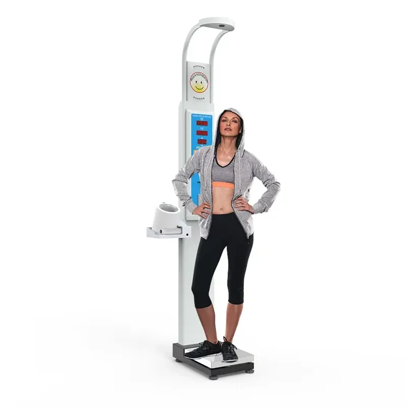Coin-Operated Ultrasonic Height Weight BMI Scale Machine with Pressure