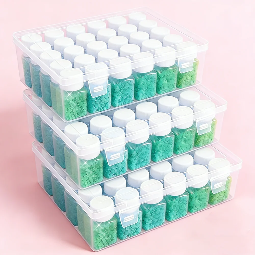 30個入り 30ML角型ボトル ダイヤモンドアートビーズオー - Art Craft Organizer のレビューと価格