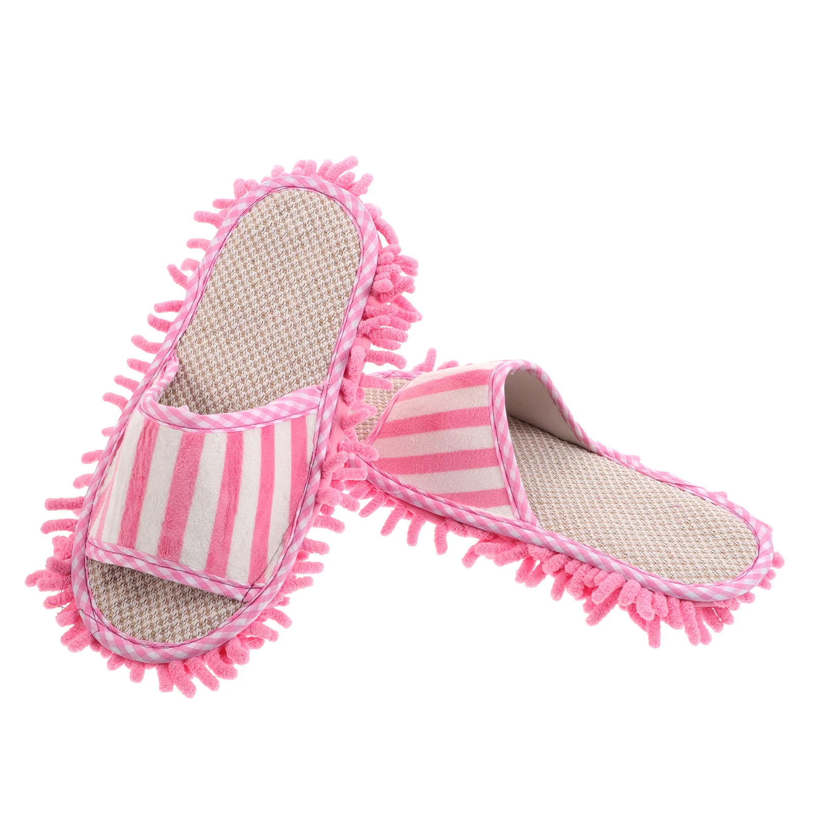 

Reusable Mop Washable Floor Cleaning Tools Coral Fleece Pattern Home Use Colorful Mop Slippers Practical Sweeper Shoes