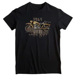 Russian Ural Classic Motorcycle T-Shirt. Summer Cotton Short Sleeve O-Neck Mens T Shirt New S-3XL