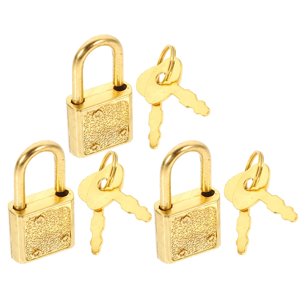 

3 set Pirate Box Buckle Diy Wooden Case Latch Lock For Jewelry Cabinet Storage Chest Vintage Padlock Set Key Craft