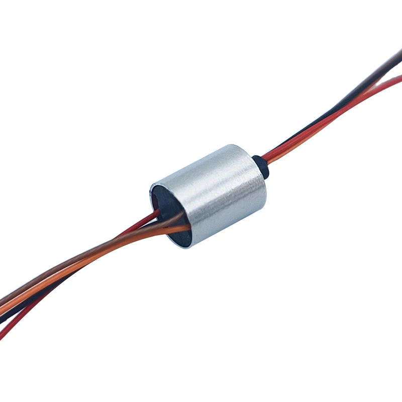 

Cap-type slip ring OD6.0mm or 6.5mm 8-wire 2 amp conductive ring can be used for rotating lamps or pan-tilt motors