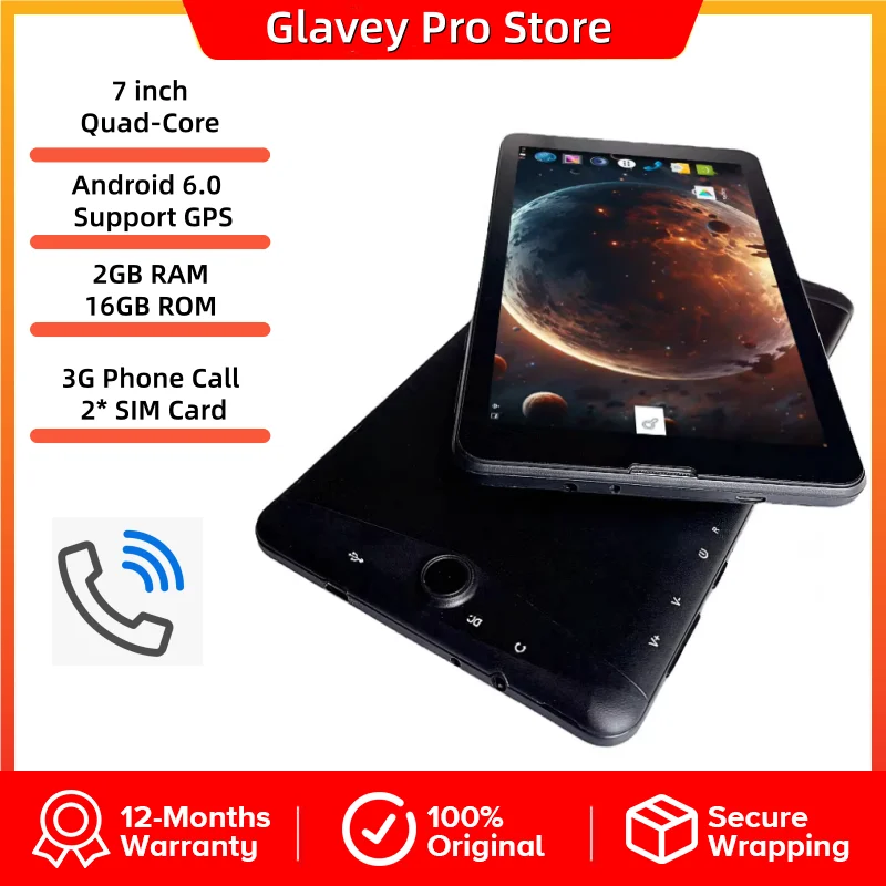 LF705 3G Phone Call Android 6.0 Tablet PC 7 Inch IPS MTK8735 Quad-Core 2GB RAM 16GB ROM WIFI Bluetooth 4.0