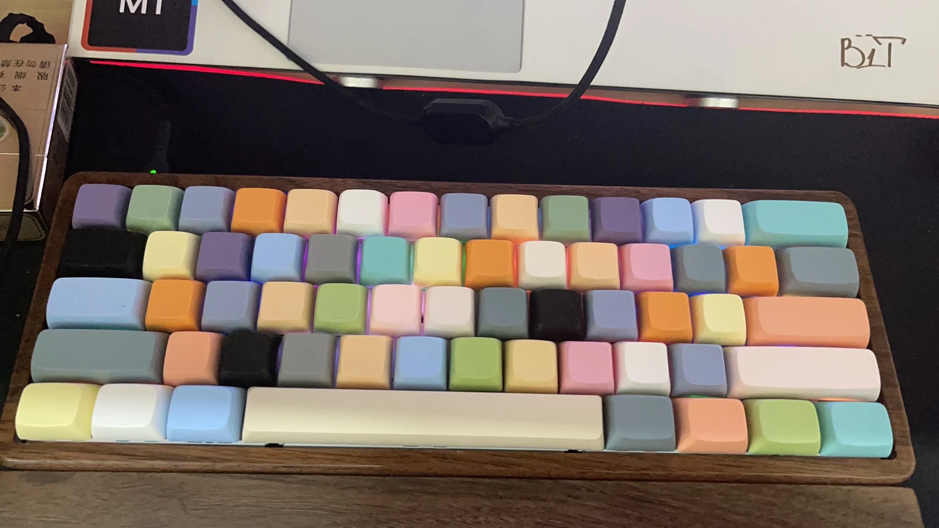 XDA Keycaps Personalizadas 1U 1X Black White Green Pink Blue Red PBT keycap For Mechanical Keyboard Cherry MX Switch XDA Profile