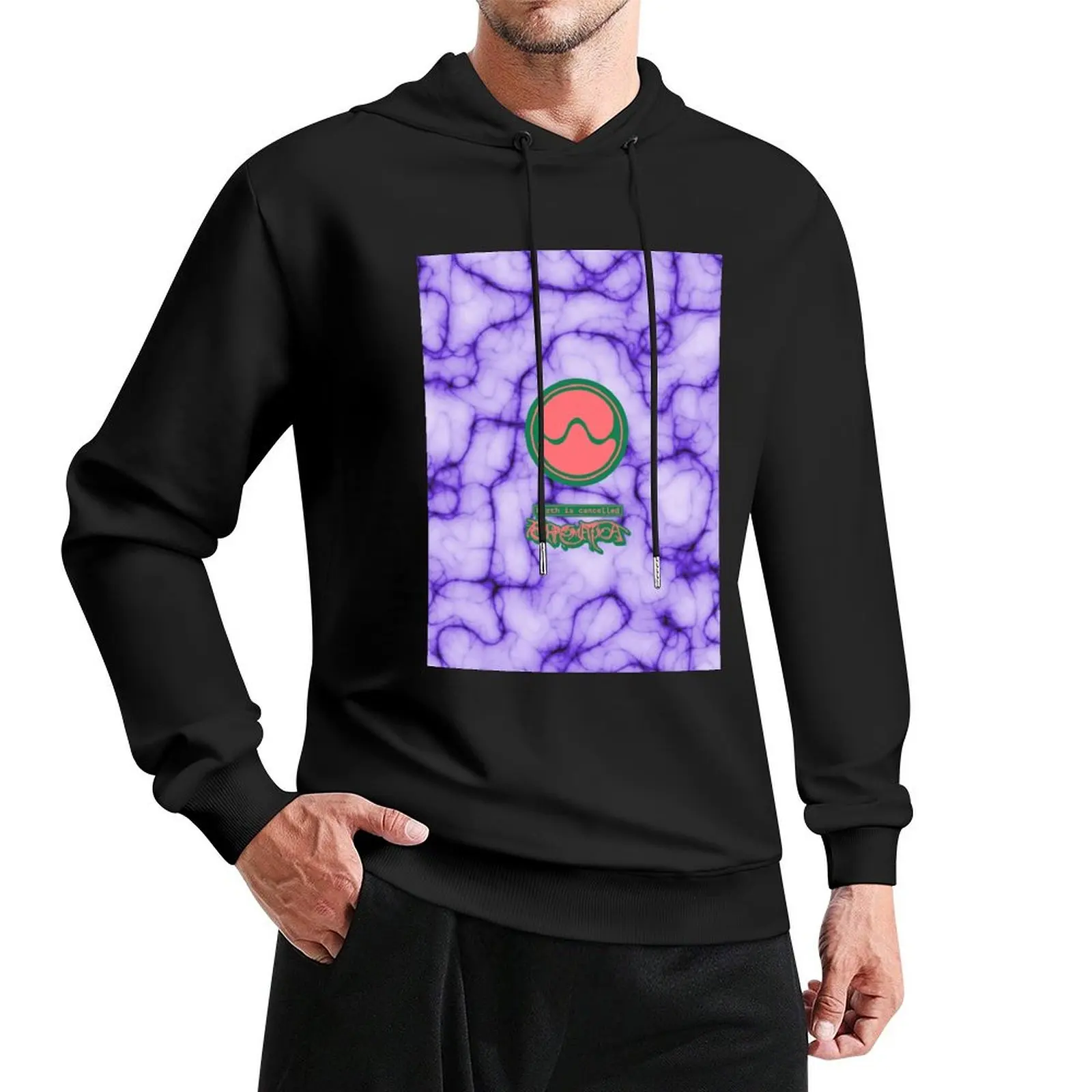 Gaga Chromatica Logo Graphic (Purple Tie-Dye Effect) Pullover Hoodie men's autumn clothes hoodie oversize