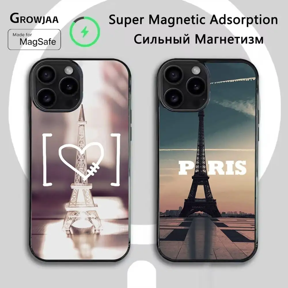 

Paris Eiffel Tower Phone Case For iPhone 16e,16,15,14,13,12,11,Plus,Pro,Max,Mini Magsafe Magnetic Wireless Charging