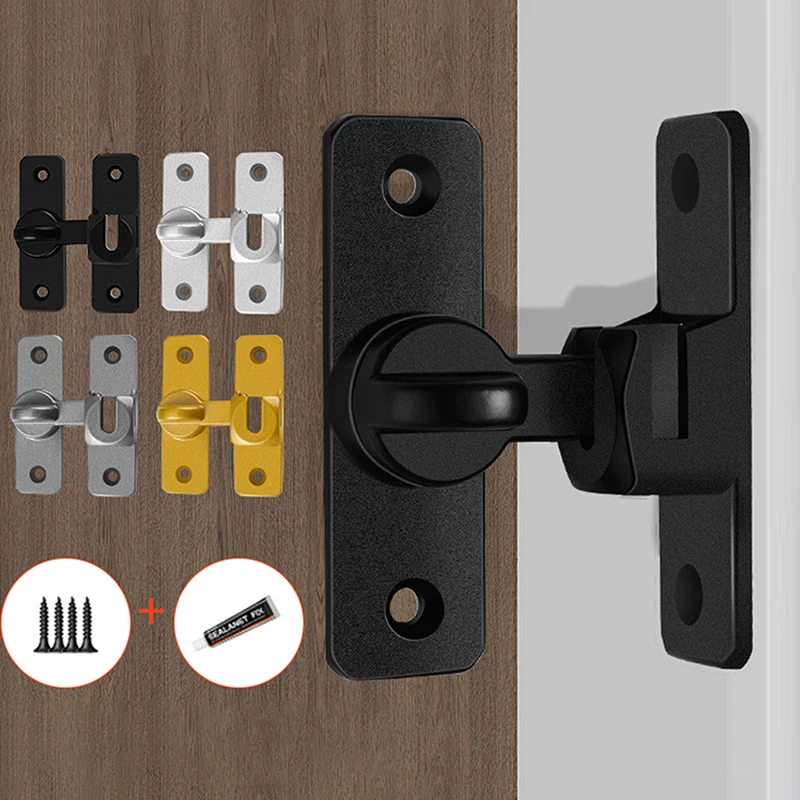 Heavy - duty Zinc Alloy Door Latch & Bolts - 90 or 180 Degree - Quick & Easy Install
