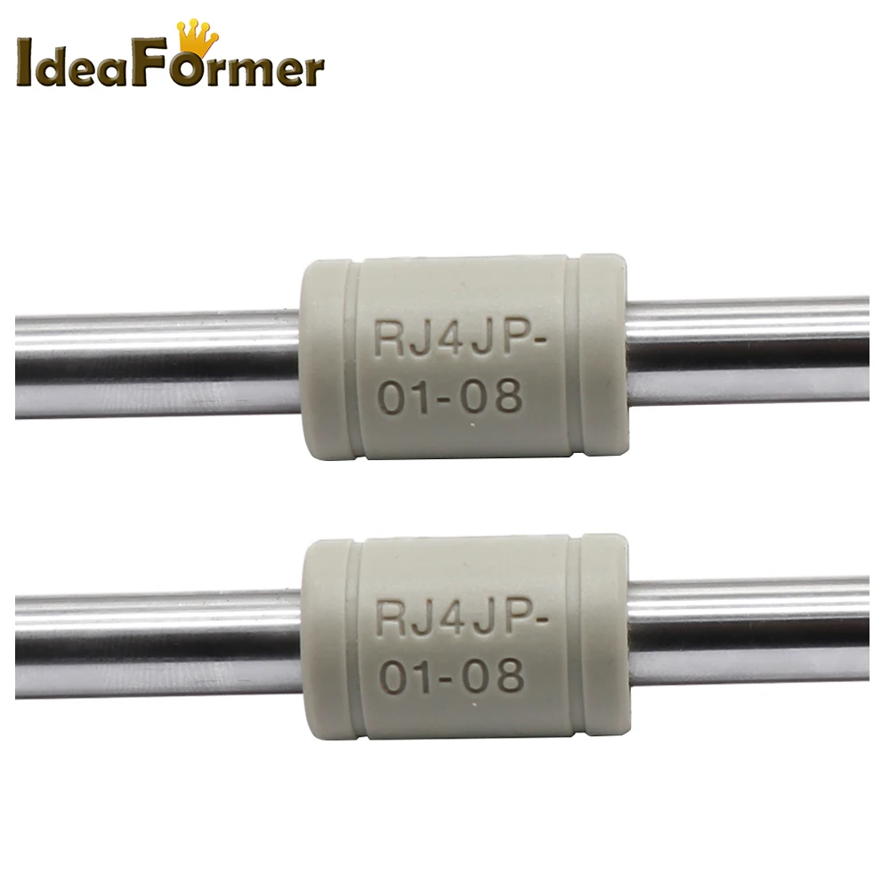 Piezas de plástico para impresora 3D Anet A8 P, RJ4JP-01-08 de Polímero Sólido, LM8UU, eje lineal, 1/2 unidades