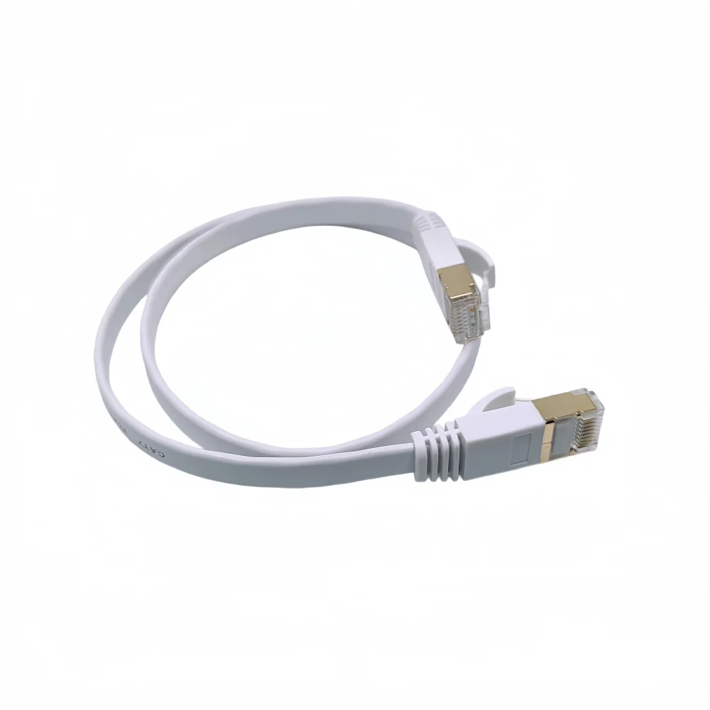 10Gbps CAT 7 Shielded Ethernet RJ45 LAN Network Cable Cat7 Flat Patch For Modem Router Loptop PC 0.3M 0.5m 1m 2m 3m 5m 10m