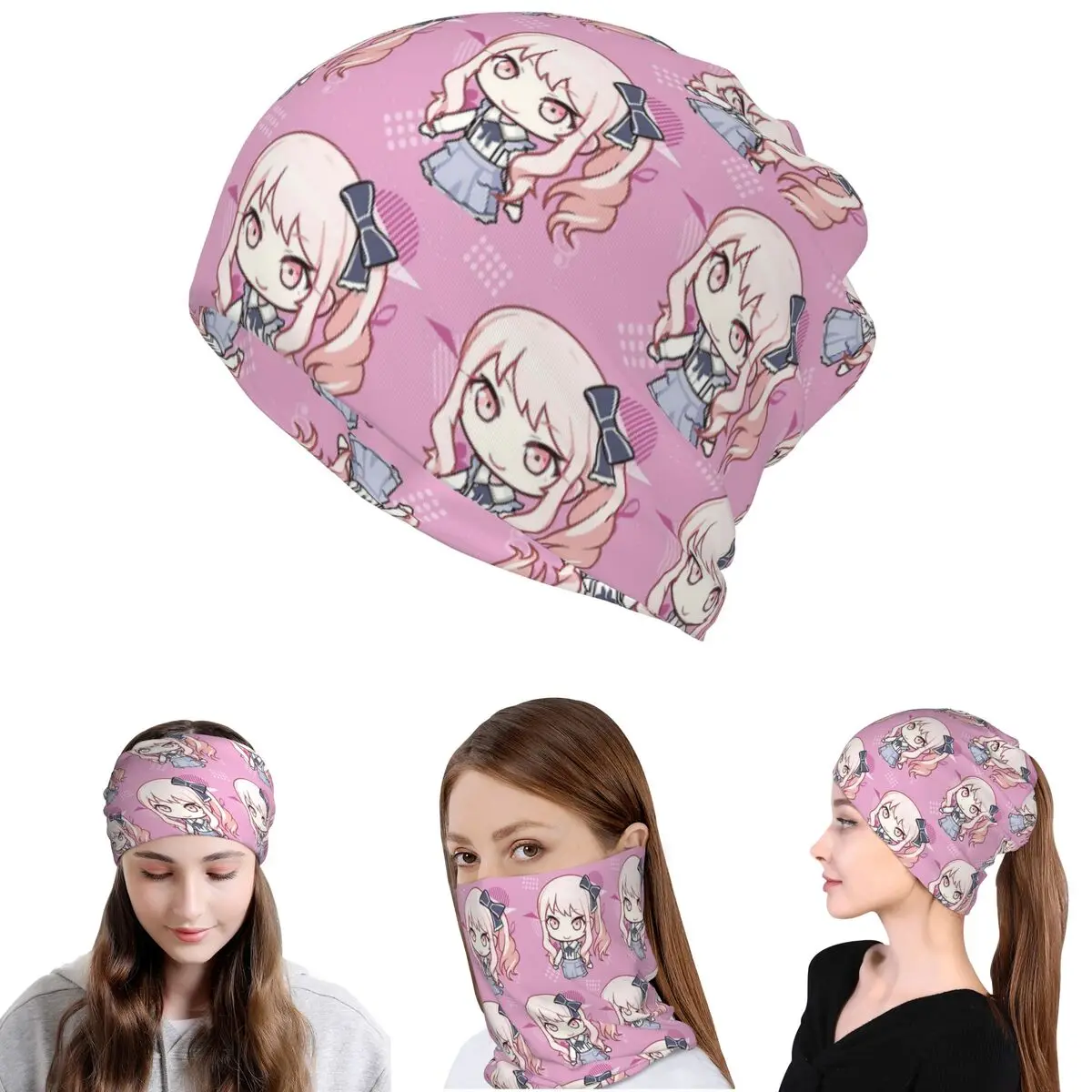 Mizuki Akiyama Chib Bandana Halstuch, magischer Schal, warmer Fahrradschal, Mütze, Unisex, für Erwachsene, für alle Jahreszeiten
