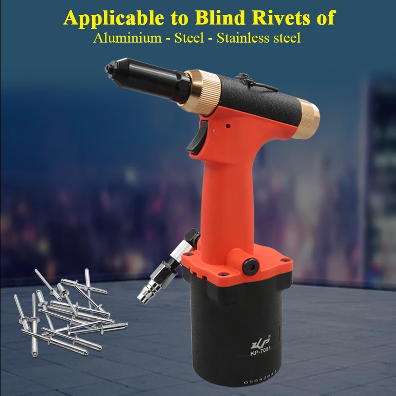 KOPO Hydraulic Pneumatic Riveter Industrial Grade Blind Riveter 3.2mm-4.8mm Vacuuming Air Riveting tool Heavy Duty Riveting Kit