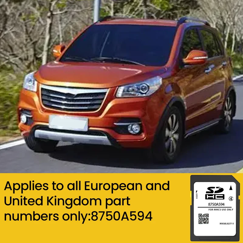 

2024/2025 For Mitsubishi Navigation SD Card Outlander PHEV W-15 W-17 8750A594 GPS SD Card Maps