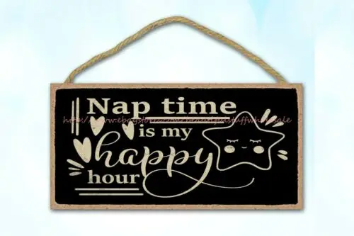 plaque wall art nap time is my happy hour mom quote mothers day gift wood sign