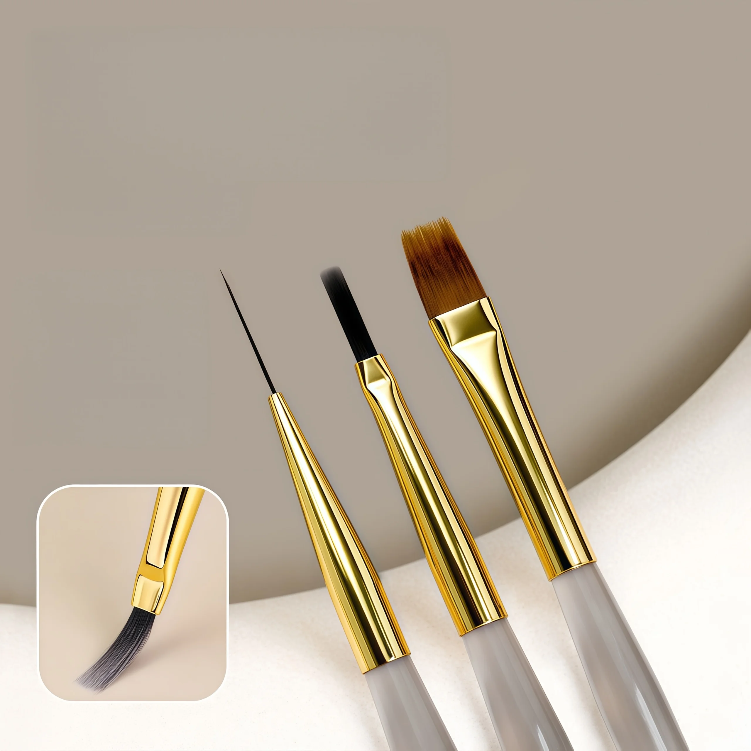 

3Pcs/Set Nail Brush Liner DIY Painting Pen Manicure Acrylic Drawing Brush For Nail Art Design Nails Tip Display Painting Tool