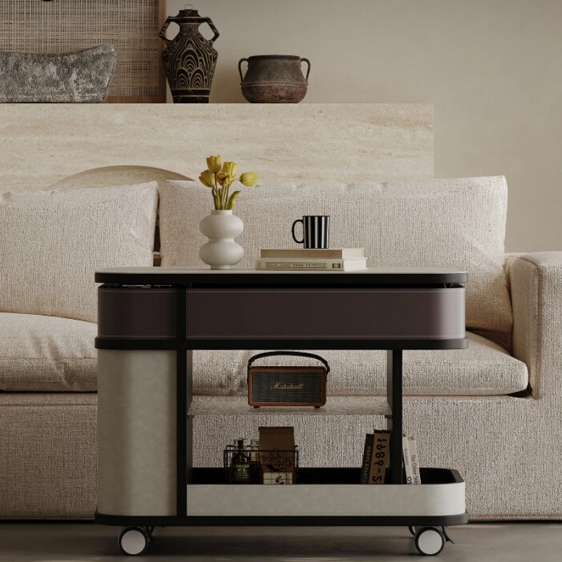 

Italian multifunctional lift sofa edge few removable saddle leather