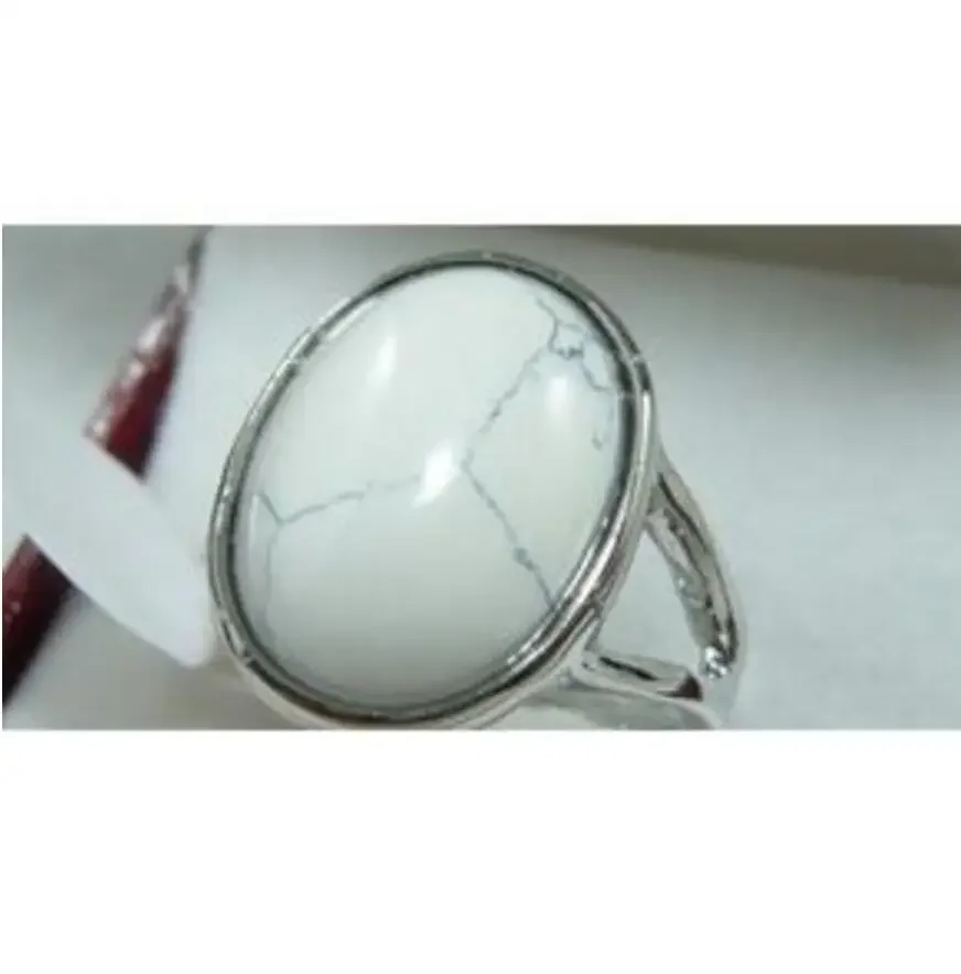 

2 colors wholesale simple style green/white Natural jade fashion ring(#7.8.9)