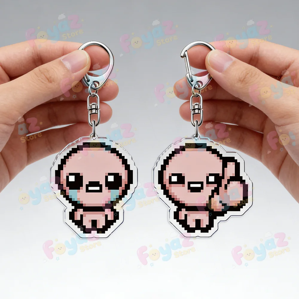 Video Game Funny Cartoon Keychains for Accessories Bag Horror Pixel  Keyrings Jewelry Friends Rebirth Gaming Gifts