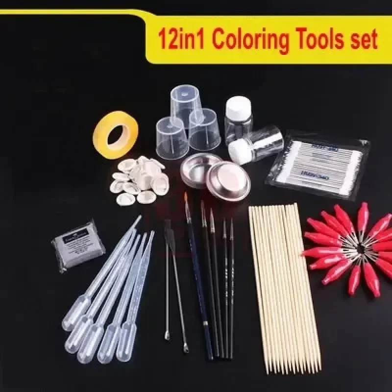 

12 in 1 Model Painting Tool Combo For Military Model Wholesale Price Model DIY Tool Modeler Painting Coloring Tool