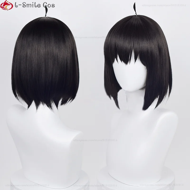 Yuri Briar Cosplay Wig Anime cos 33cm Black Heat Resistant Synthetic Halloween Party Yor Forger Brother Wigs + Wig Cap