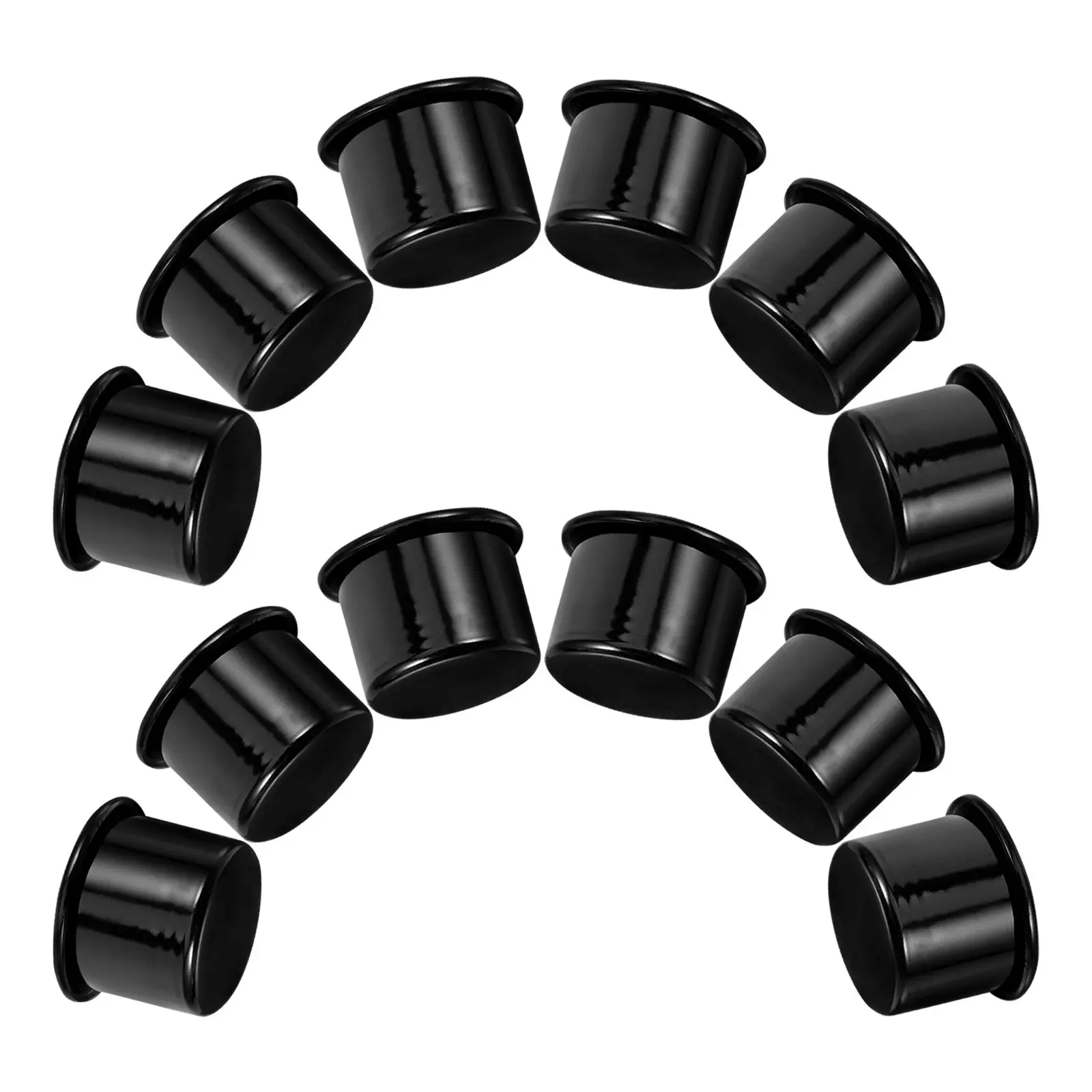30Pcs Empty Aluminum Cup Insert Holder for Tea Lights Pillar Candles Romantic Ambiance Wedding Centerpiece DIY