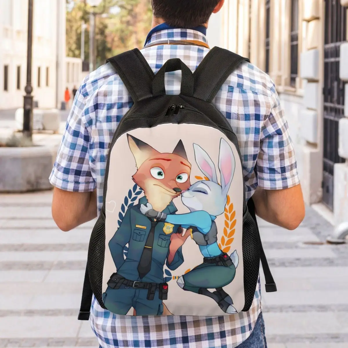 Custom Zootopia Classical Anime Travel Backpack Women Men School Computer Bookbag Cute Cartoon College Student Daypack Bags