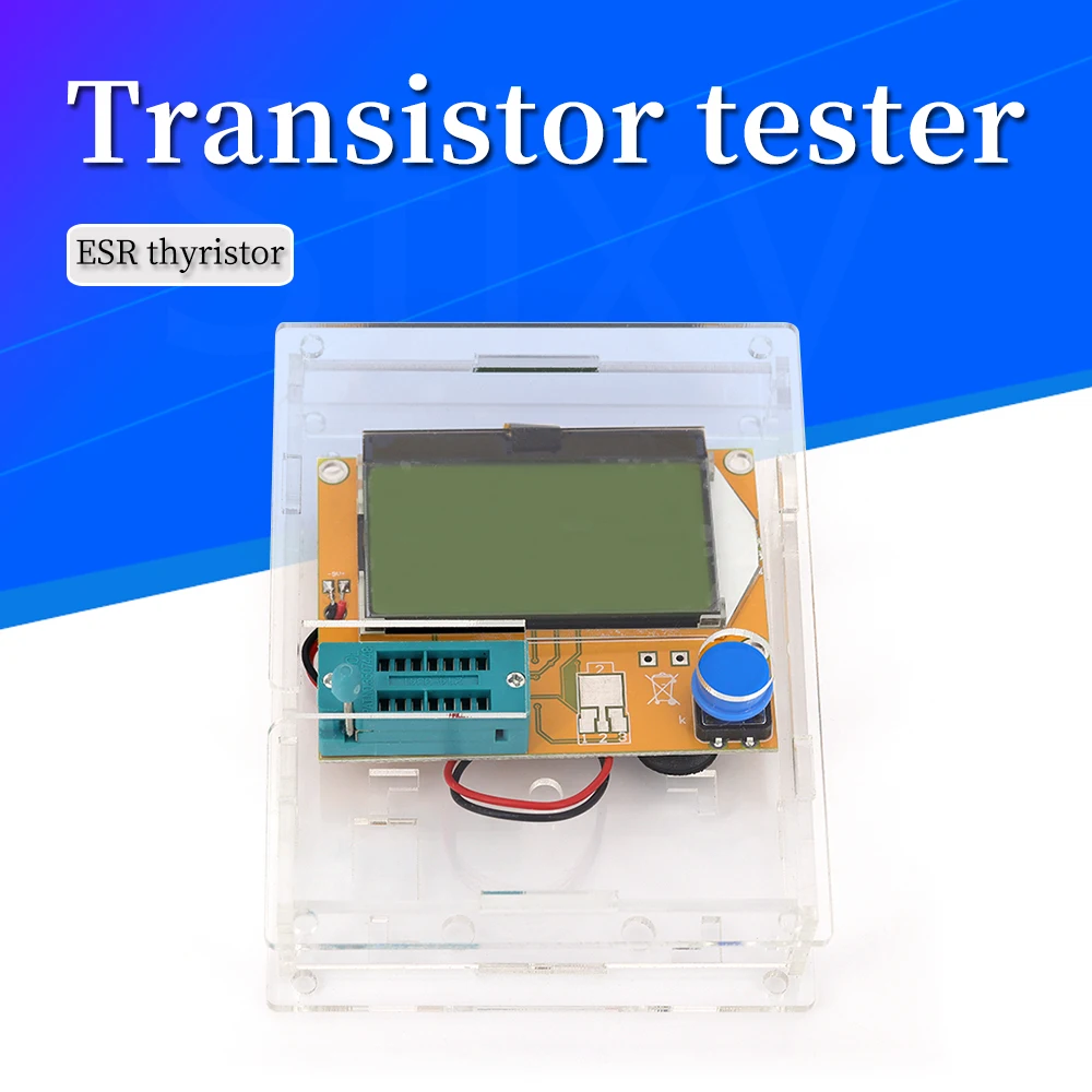 LCR-T4 miernik ESR tester próbnik elektroniczny dioda trioda pojemność SCR indukcyjność nowy Drop Ship ekran wyświetlacza LCD
