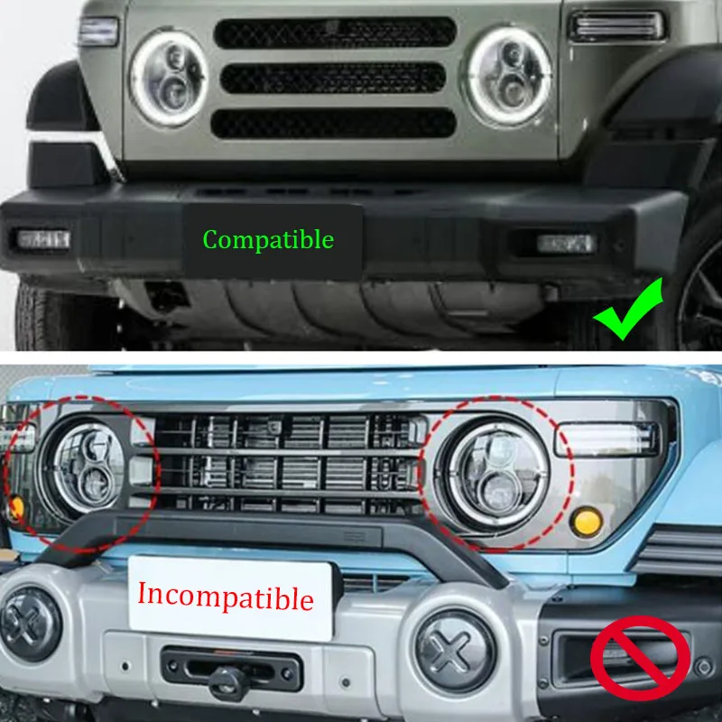 For BAW EMC 212 T01 2024 2025 2026 Popular Headlight Head Light Lamp LED Panel Frame Protector Cover Car Styling