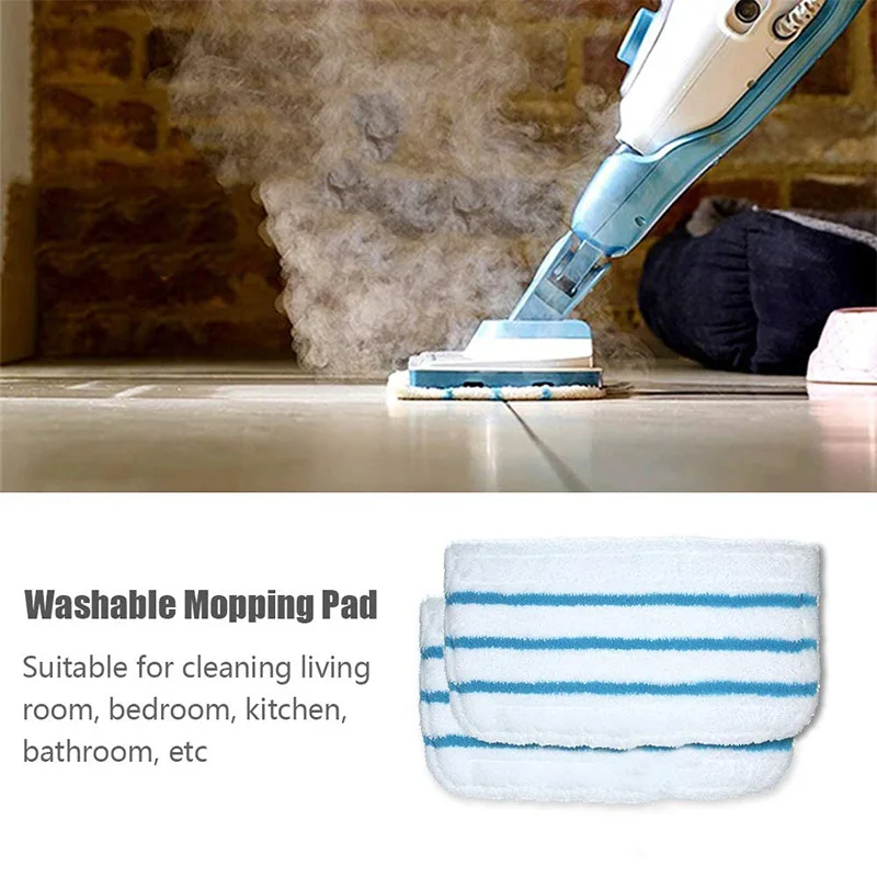 2PCS Mop Pads for Black & Decker Steam Mop FSM1610/1630/1300 Washable and Reusable Replacement Mopping Cloth