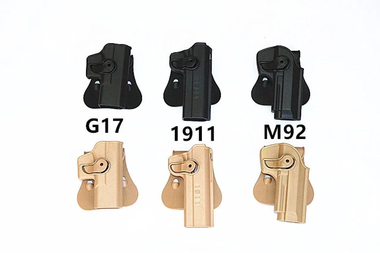 NewTactical Pistol Holster G17 M1911 M92 P226 Waist Hanging Quick Pull Out Holster Glock Holster Waist Outdoor Sport CS