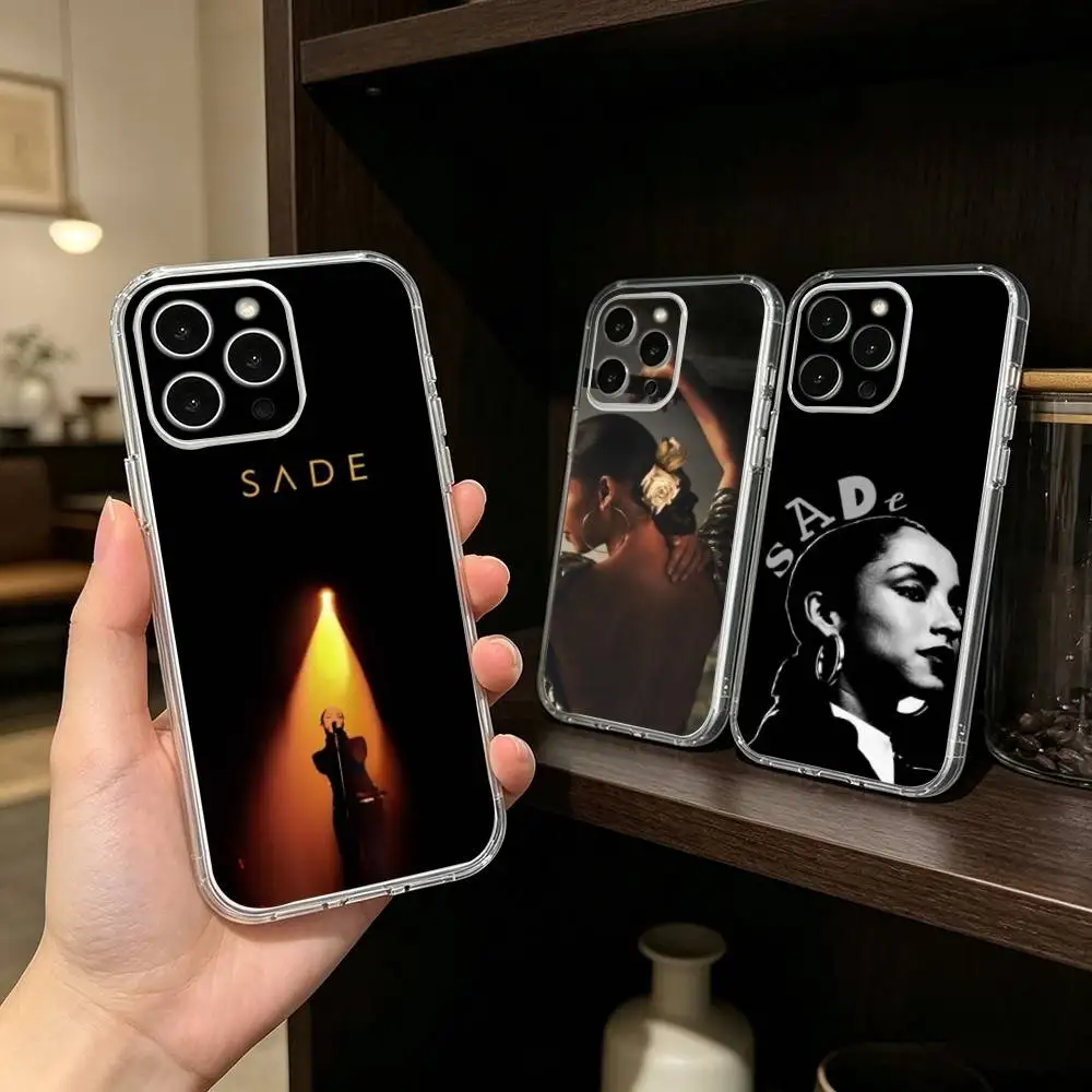 

Singer S-Sade Phone Case For iPhone 17 16 15 14 13 12 11 Mini Pro Max Plus Transparent Cover