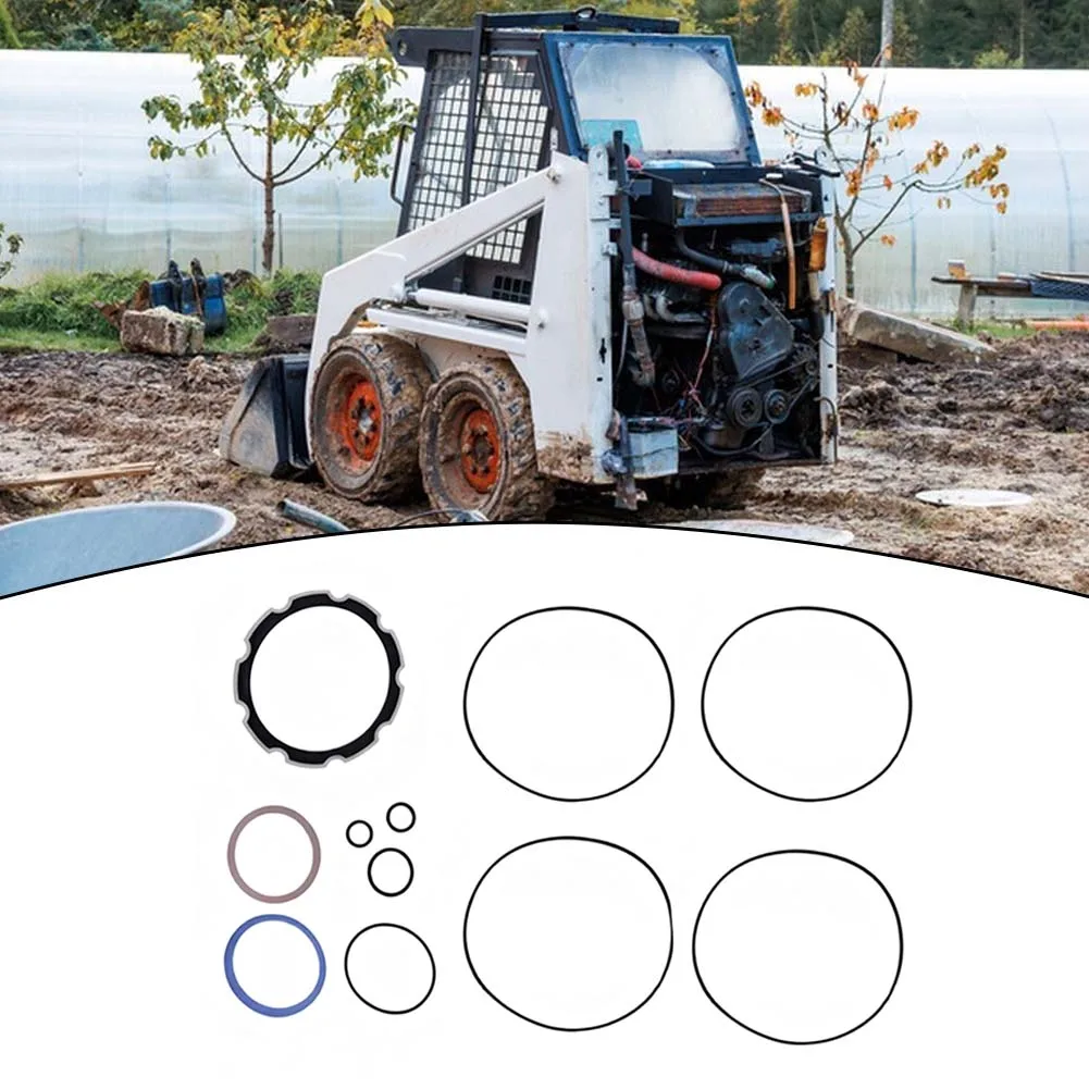 Hydraulic O-ring Set Drive Motor Seal Kit Skid Steer for loader Maintenance Replacement Part 6669455 Hydraulic System Compatible