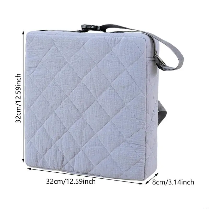 97BE – coussin rehausseur pour Table à manger, épaisseur 8cm, boucles fixation sécurisées, sangle attachée, coussin