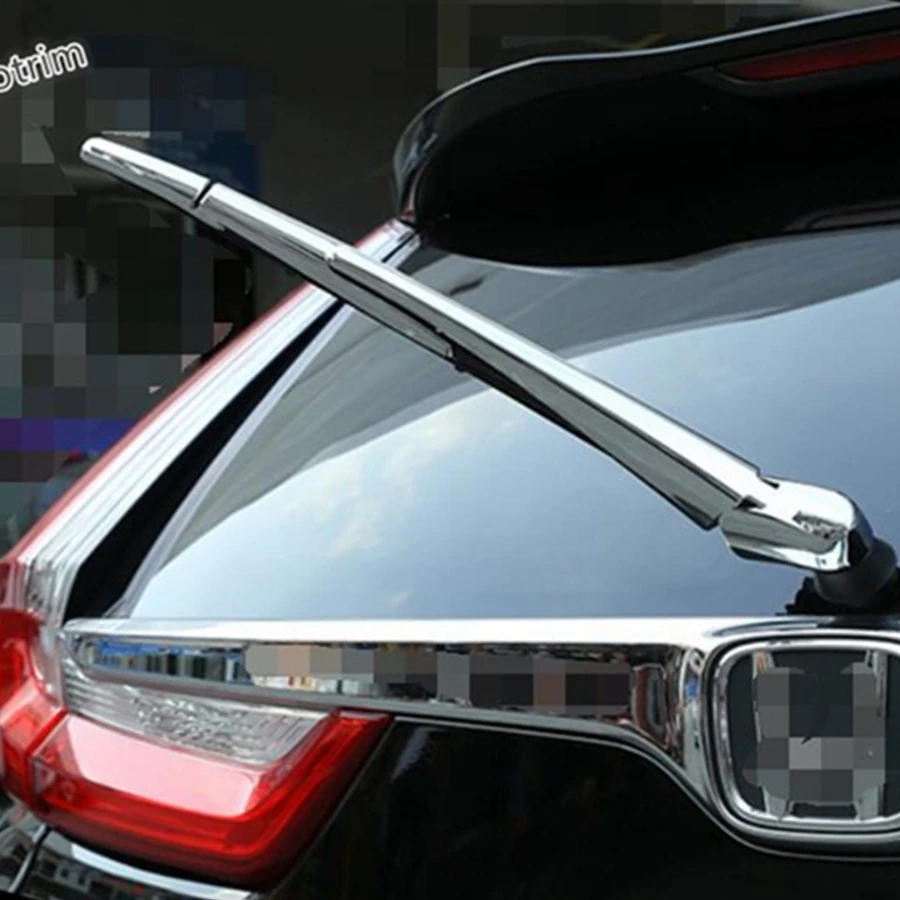 

Car Rear Windshield Window Windscreen Rain Wiper Decoration Cover Trim Fit For Honda CRV CR-V 2017 - 2020 ABS Chrome Accessories