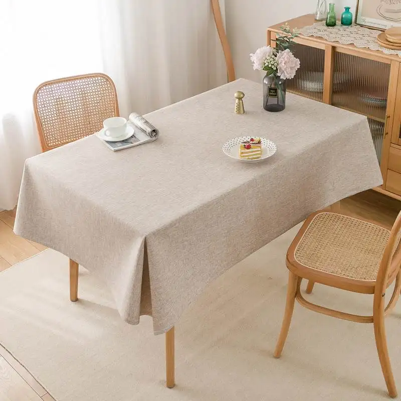 Thickened Pure Color Cloth Tablecloth Simple Tea Table Dining Tablecloth  Cross-Border Home Textile Dining Tablecloth