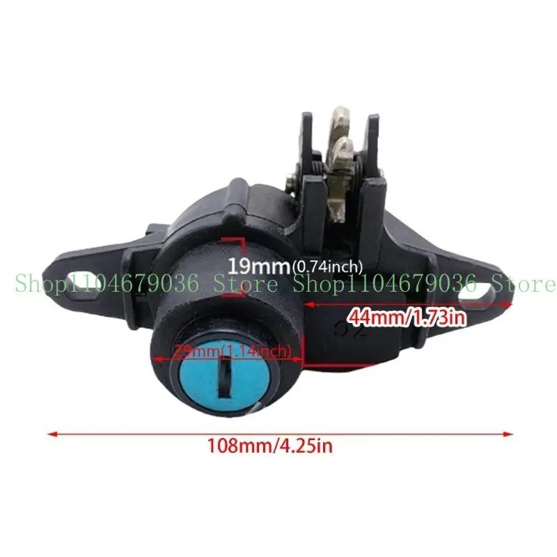 652F Ergonomic Design Motorcycle Trunk Lock Weather Resistant Motorbike Storage Lock for Convenient Access & User Comfort