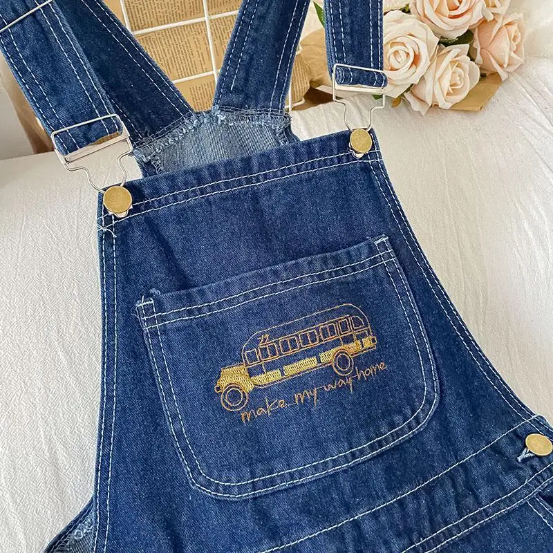 Jumpsuit Women\'s Jeans Rompers 2023 New Retro Bib Pants Loose Denim Overalls Female Casual Fashion Large Size Wide-leg Overalls