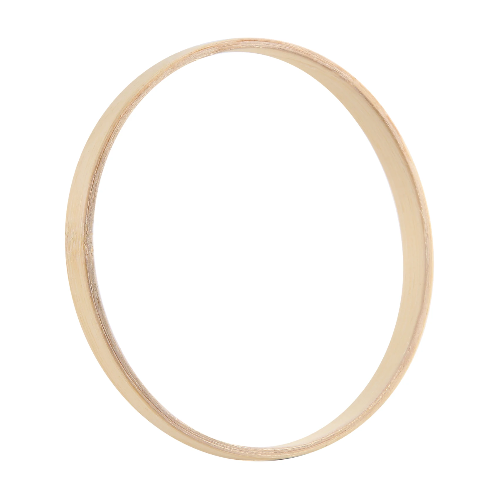 B84B Bamboo Rings for Craft Dream Catcher Supplies Macrame Ring DIY Wedding Wreath Embroidery Hoop 10cm Natural Wood Color