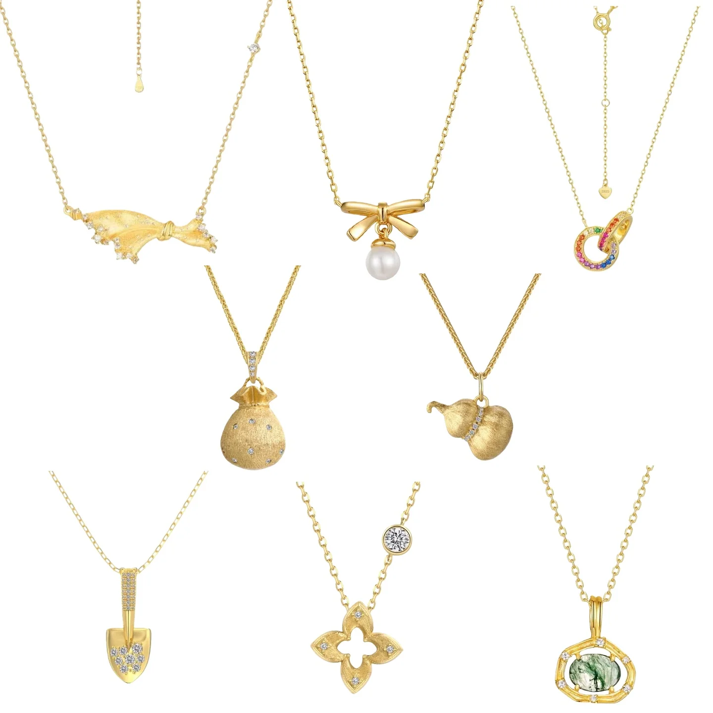 

Luxury Hypoallergenic 925 Sterling Silver Necklace Plated 24K Gold Elegant Fine Jewelry for Women, Timeless Statement Chain w