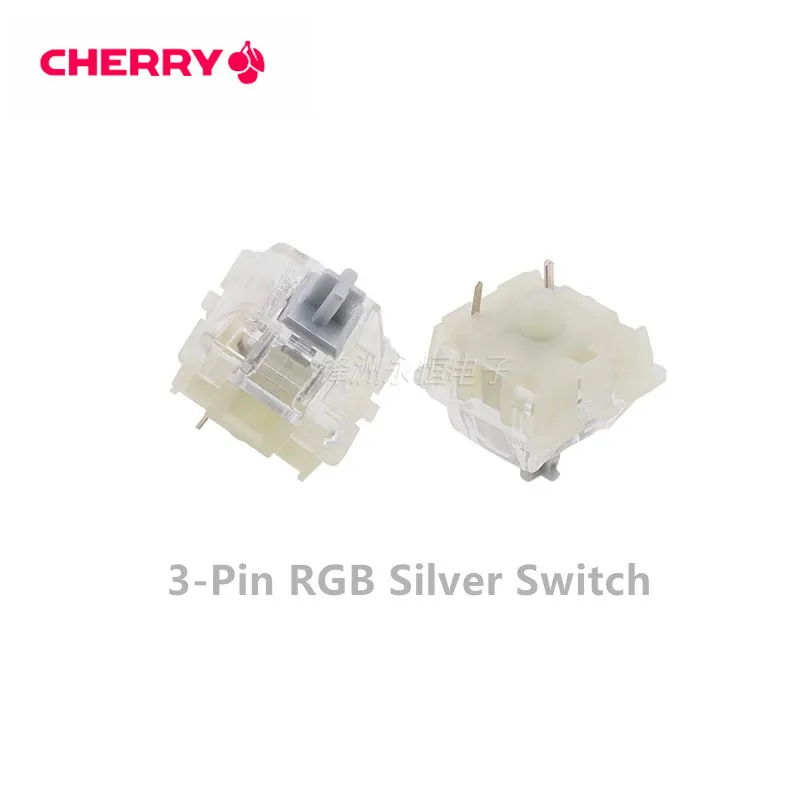 Original Deutschland Cherry MX mechanische Tastaturschalter Silber Rot Schwarz Blau Braun Linear Tactile Clear RGB Schalter 3-Pin Welle