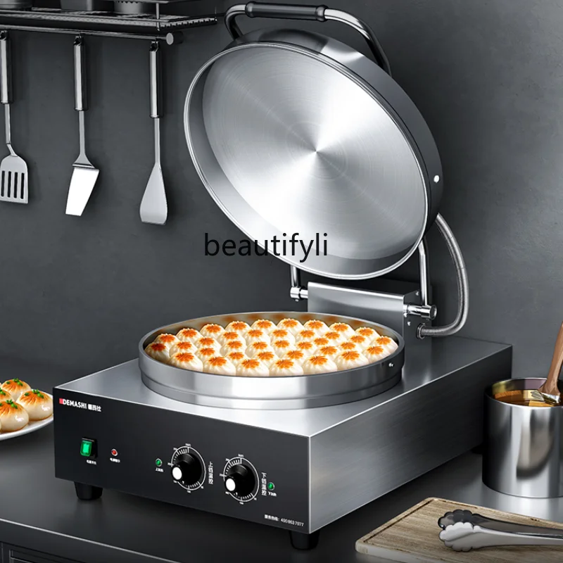 

Commercial Electric Baking Pan Large Double Side Heating Pancake Baking Machine Canteen Frying Pan