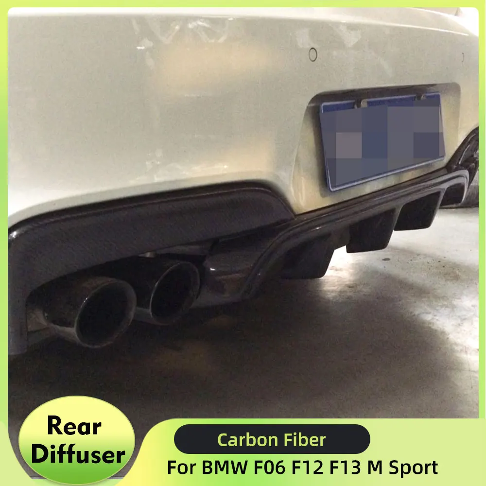 

Car Rear Bumper Diffuser for BMW F06 F12 F13 640i 650i M Sport M6 2013-2016 Rear Diffuser Lip Carbon Fiber / FRP