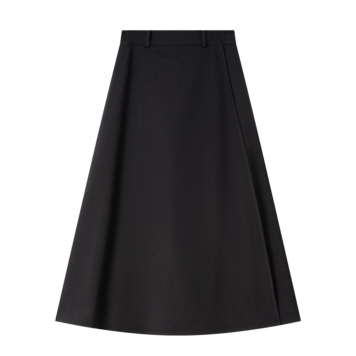 VIMLY Women's Black Long Pants Casual Draped Wide Leg Ladies Trousers Office Wear Zip Up High Waist Loose Female Pants M9588