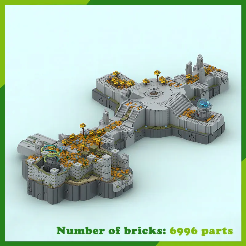 

Game Architecture Landscape MOC Building Blocks Modular Model DIY Bricks Assemble Toy Collection Christmas Gift Birthday Present