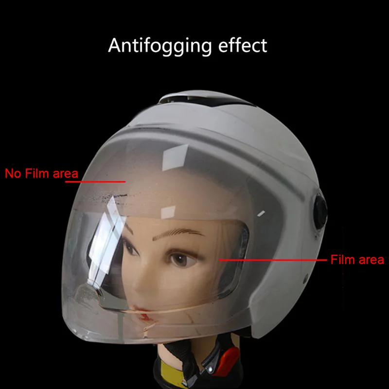 

【S】Helmet Clear Rainproof Anti-Fog Patch Film Universal Motorcycle Helmet Lens Film