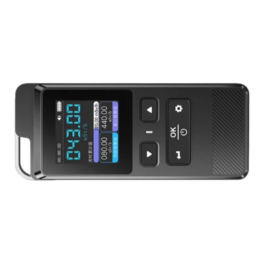 GC-02 Handheld Radiation Detector for Geiger Counter Personal Dosimetry Ionizing Radiation Monitoring Audible Visual