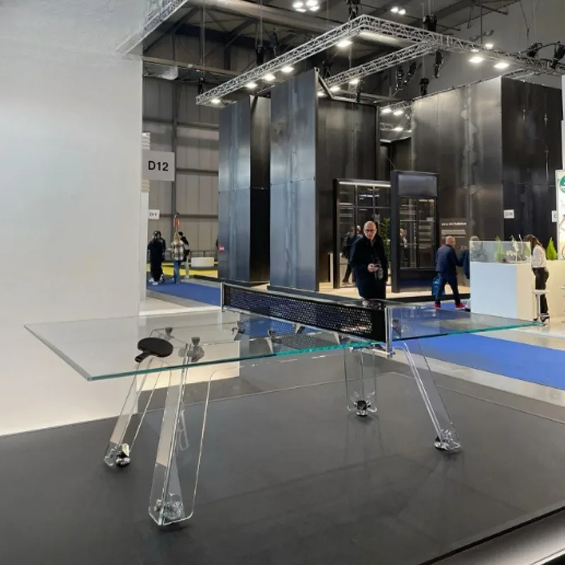 Crystal tempered glass table tennis table Standard