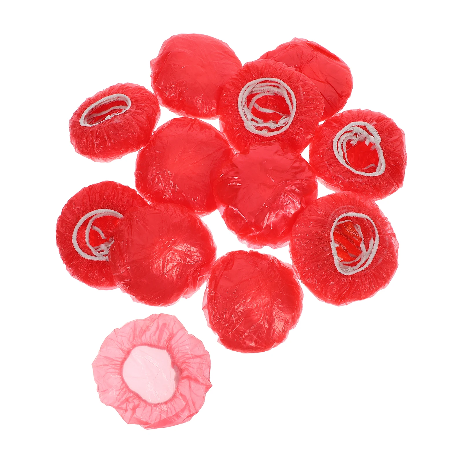 100pcs Smoke Dust Cover Reusable Red Plastic Protective Covers for Cooking Dust Proof Pollution