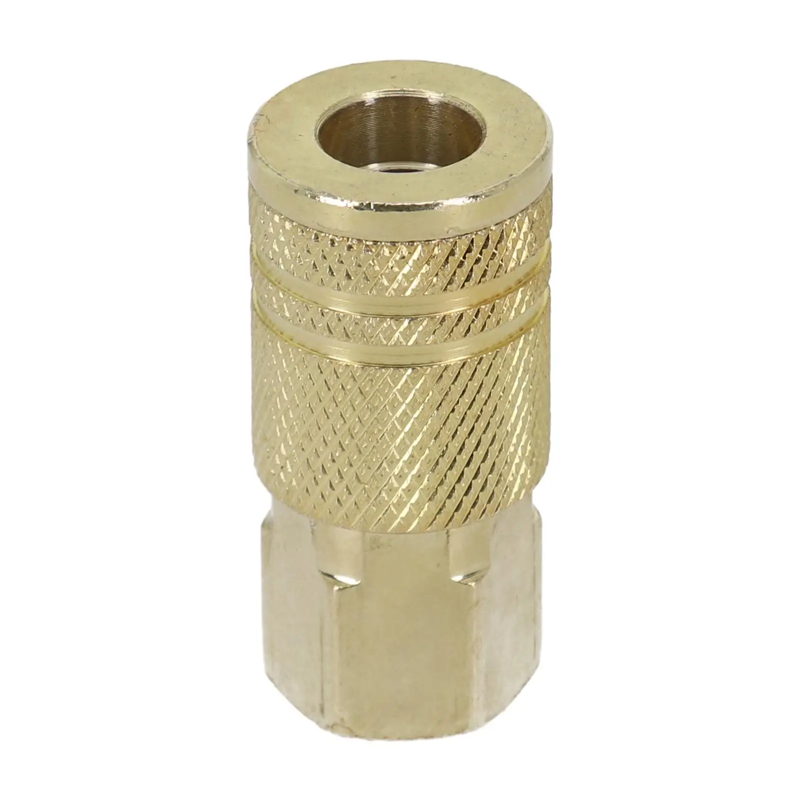 Quick Connector Pneumatic Fitting For Air Compressor Gold Male Thread 1/4NPT Coupling Connector Coupler Practical