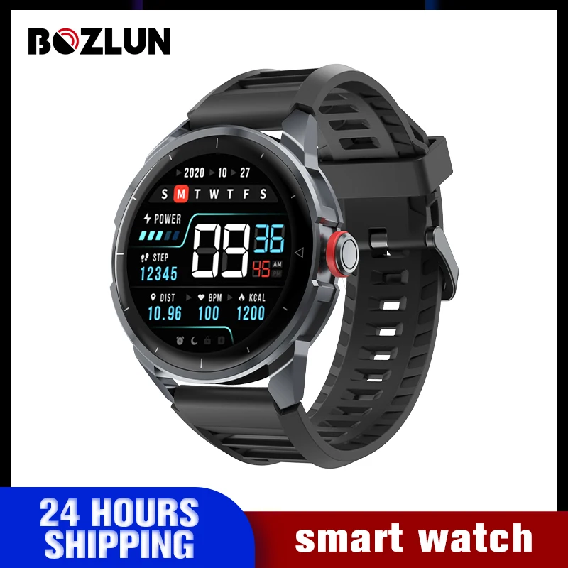 

BOZLUN Full Touch Screen Display Swimming Digital Watches Mens Multifunctional Pedometer Countdown Wristwatch Clock reloj hombr